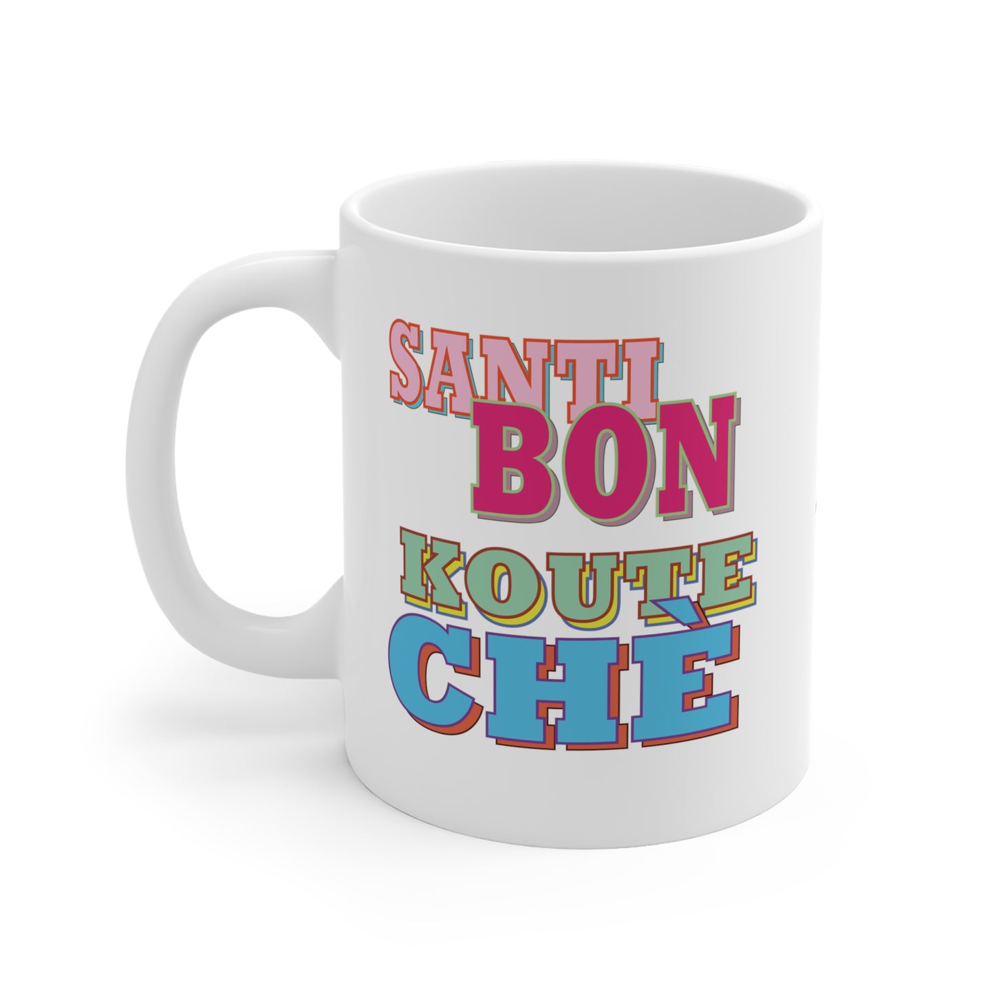 "SANTI BON KOUTE CHÈ" #2 > Haiti mug