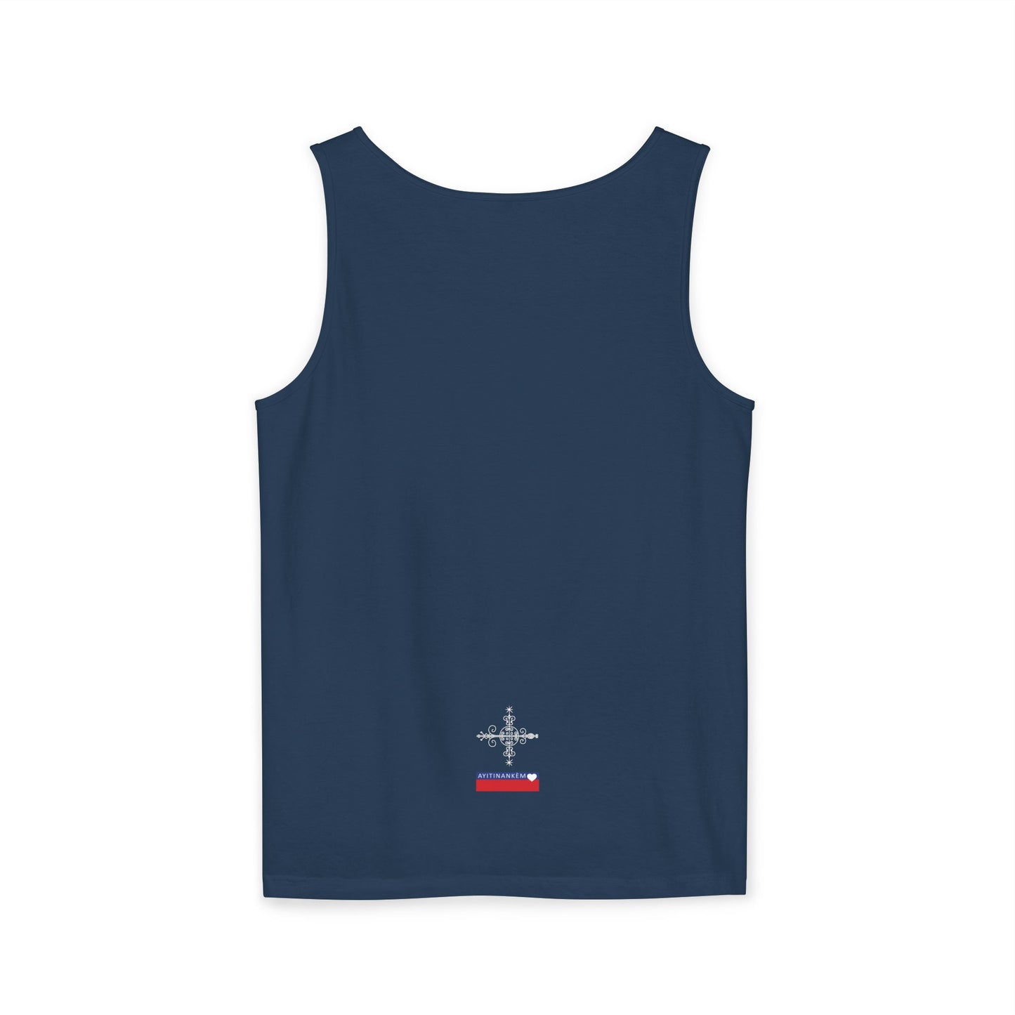 Uni Tank-Top Simbi veve, White on True Navy