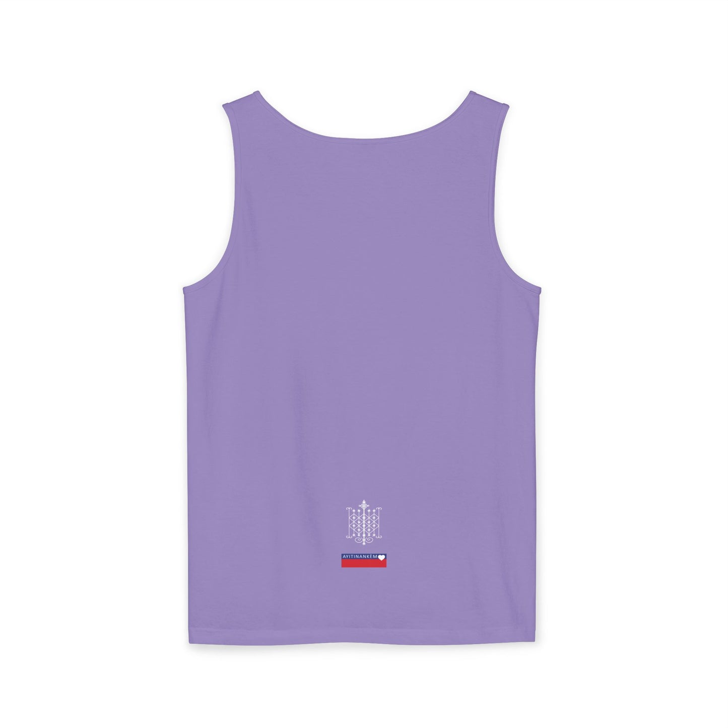 Uni Tank-Top Ogun veve, White on Violet