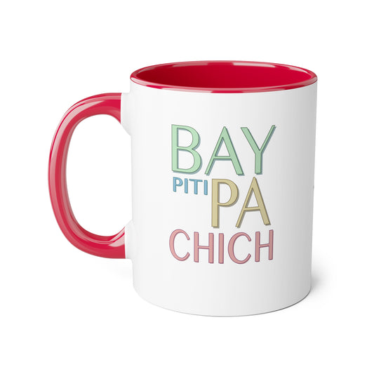 "BAY PITI PA CHICH" RED > Haiti mug