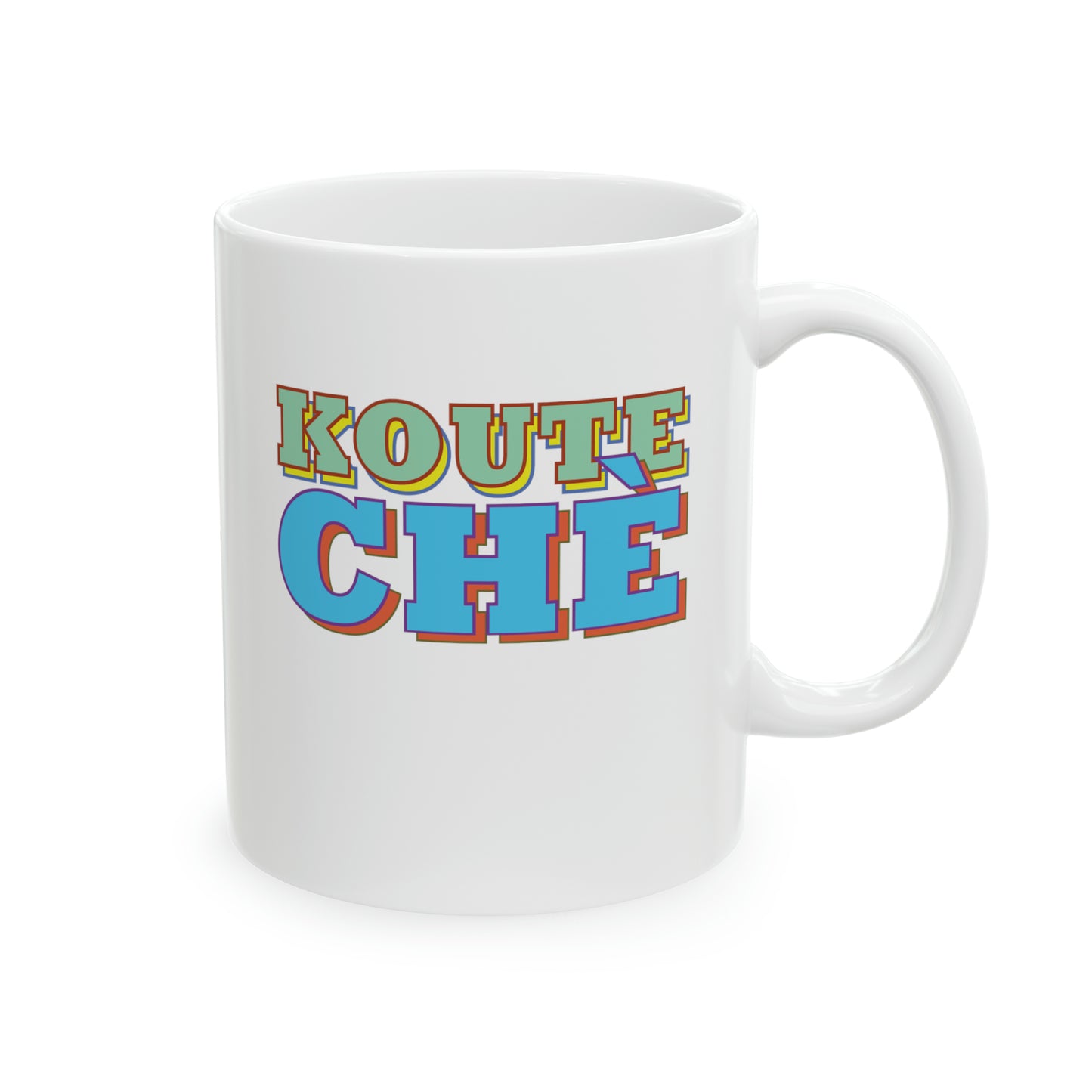 "SANTI BON KOUTE CHÈ" Haiti mug