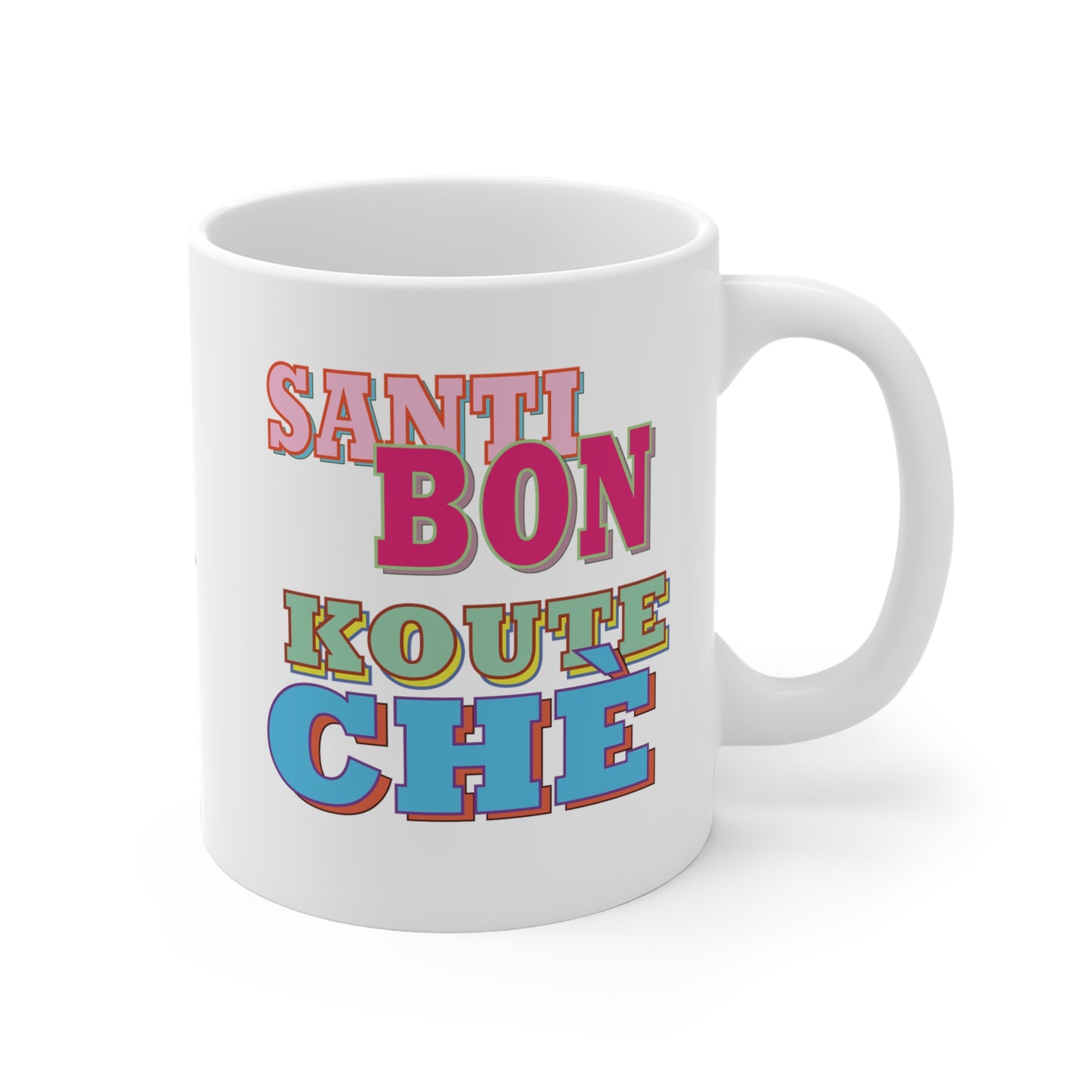 "SANTI BON KOUTE CHÈ" #2 > Haiti mug