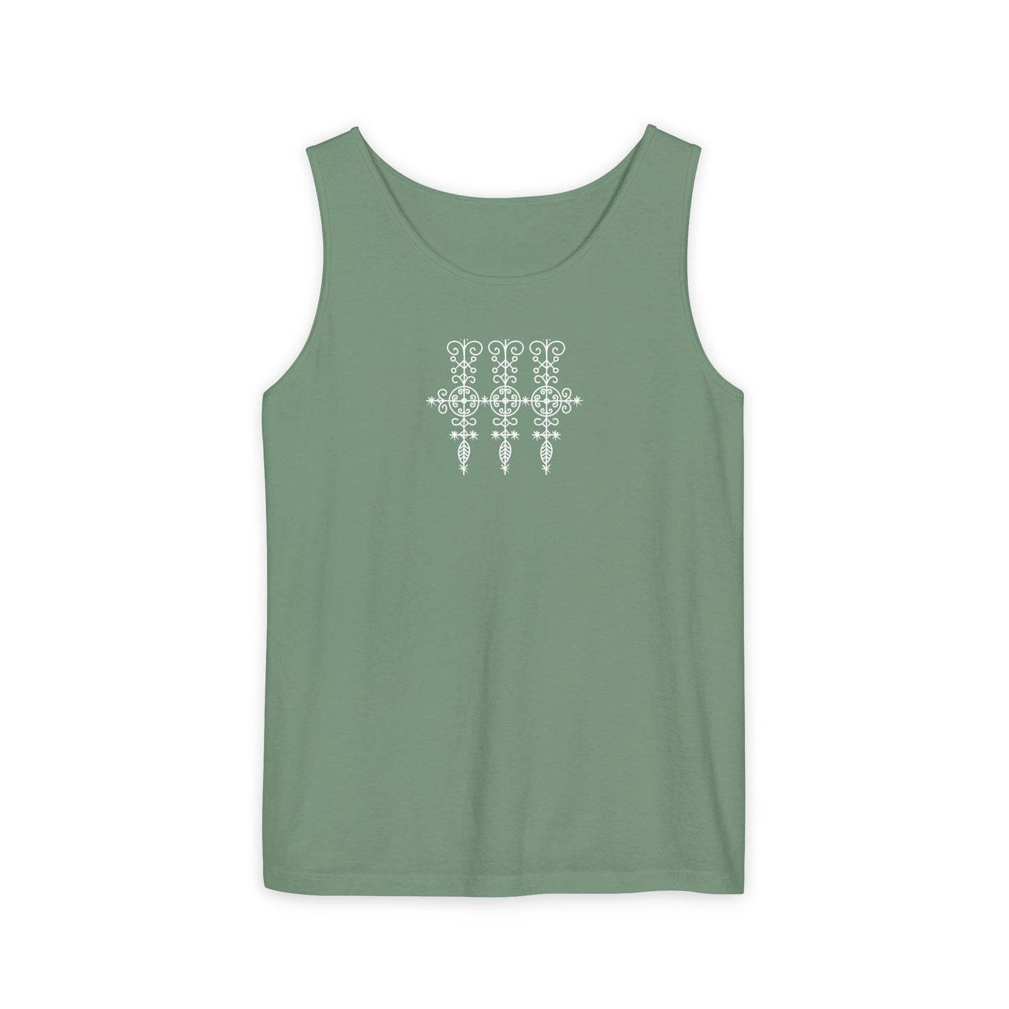 Uni Tank-Top Marassa veve, White on Light-Green