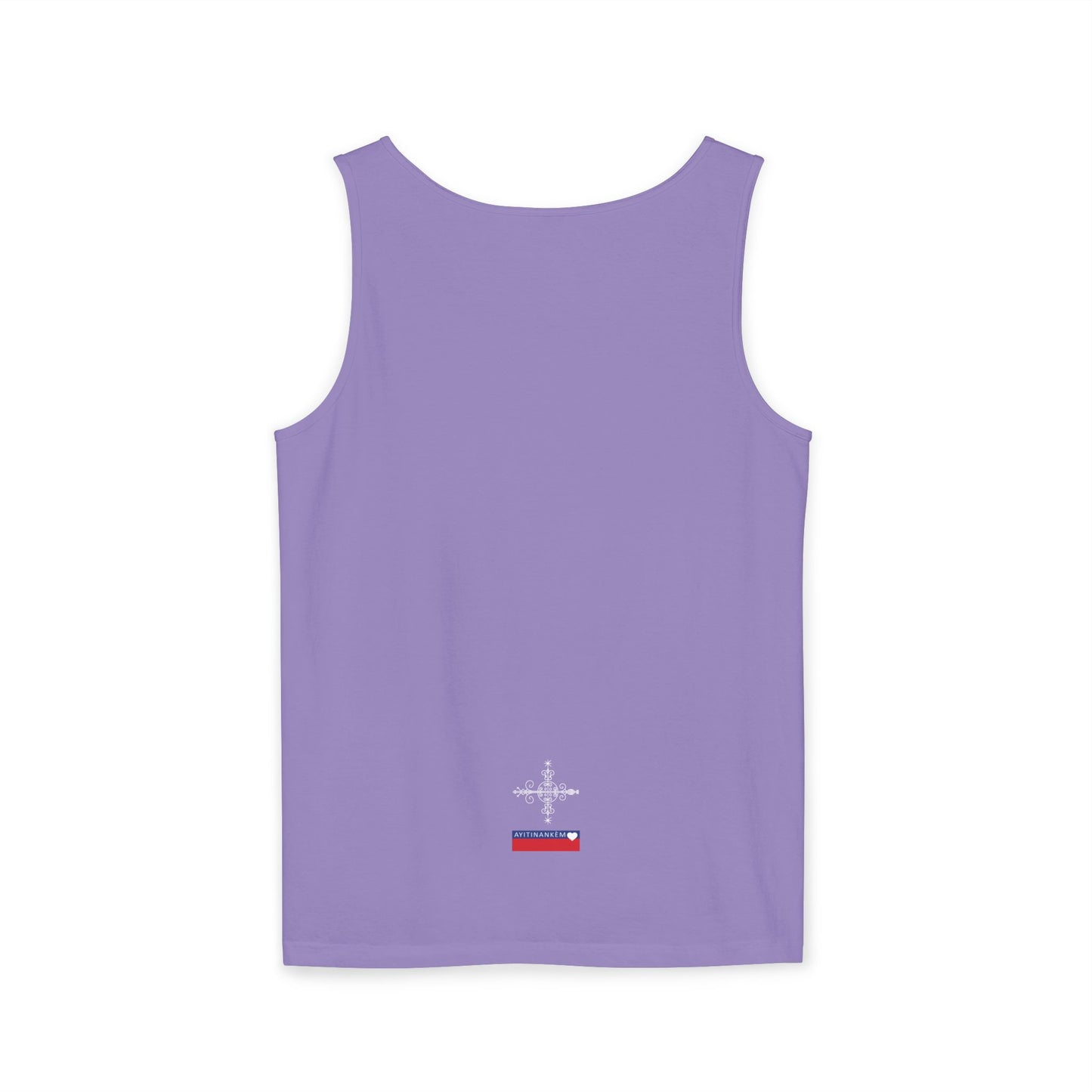 Uni Tank-Top Simbi veve, White on Violet