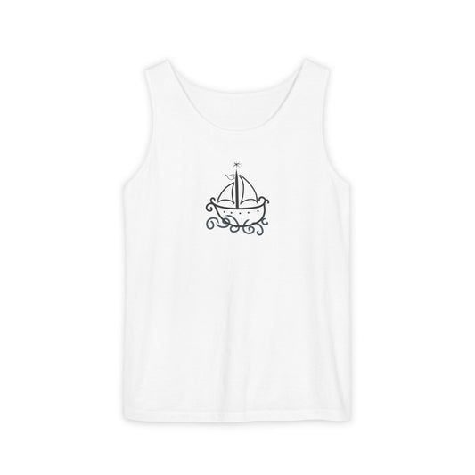 Uni Tank-Top Agwe veve, Black on White