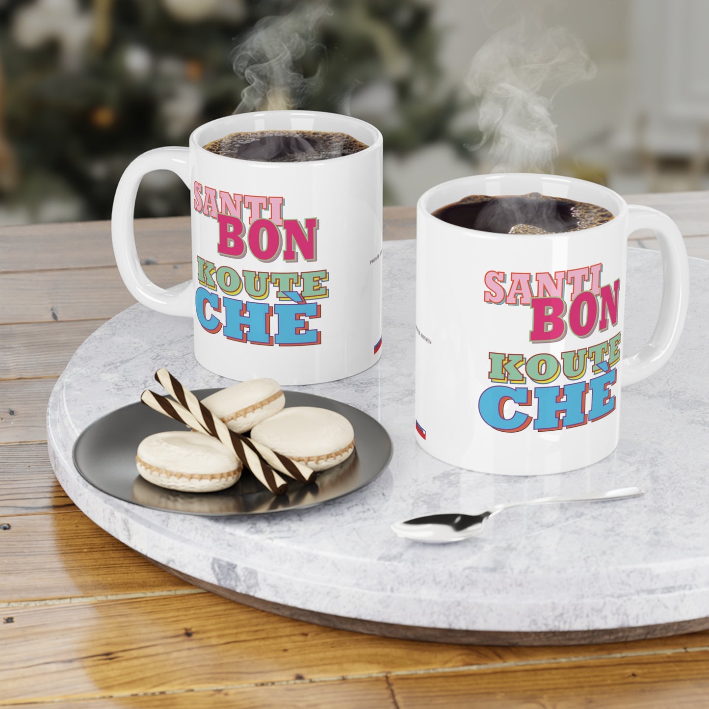 "SANTI BON KOUTE CHÈ" #2 > Haiti mug