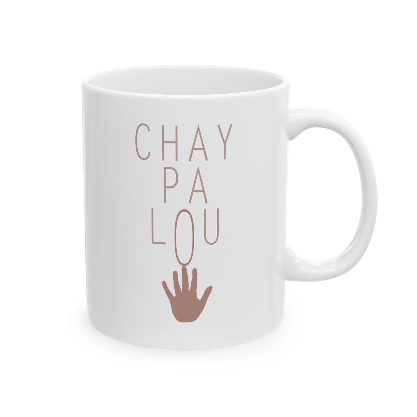 "MEN ANPIL CHAY PA LOU" Haiti mug